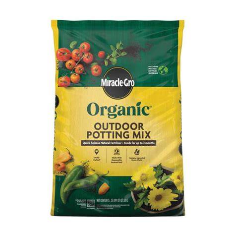Miracle-Gro Organic Outdoor Potting Mix - Plant Soil for … - raincitystudios.com