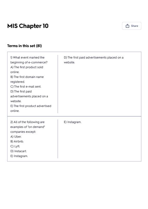 MIS 573-Chapter 10 Flashcards Quizlet