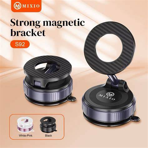 MIXIO S92 Vacuum Suction Magnetic Phone Holder Premium Car Holder ... - raincitystudios.com
