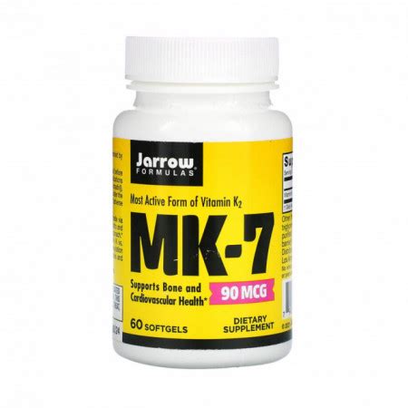 MK-7, 90 mcg 60 softgels Jarrow - Life Extension