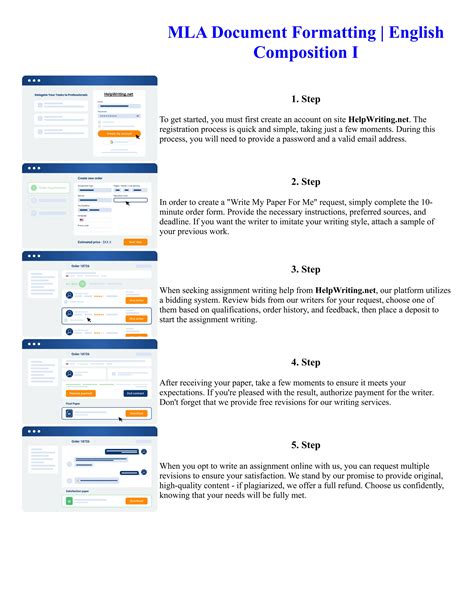 MLA Document Formatting English Composition I