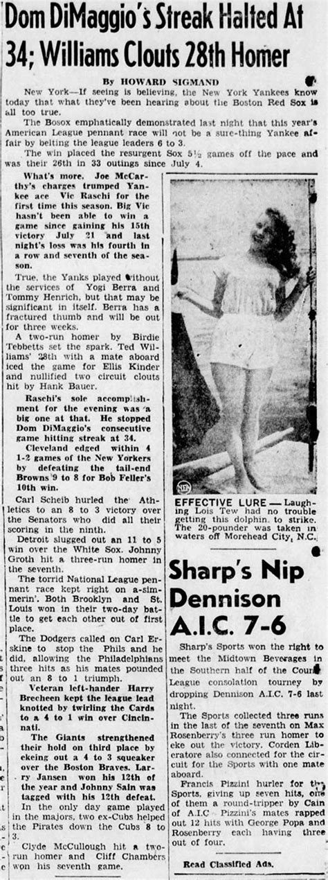 MLB Stats for Dom DiMaggio - Baseball Almanac