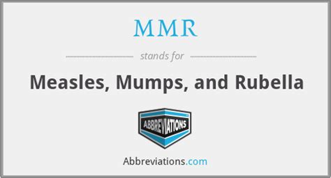 MMR - What does MMR stand for? The Free Dictionary