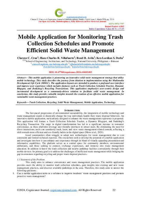 Mobile Application for Monitoring Trash Collection Schedules and ... - raincitystudios.com