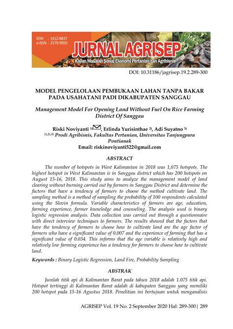 MODEL PENGELOLAAN PEMBUKAAN LAHAN … - raincitystudios.com