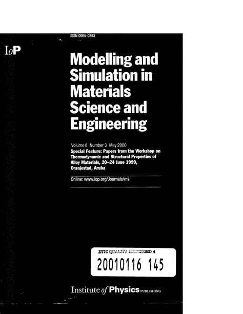 Modelling and Simulation in Materials Science and Engineering - wintechmobiles.com