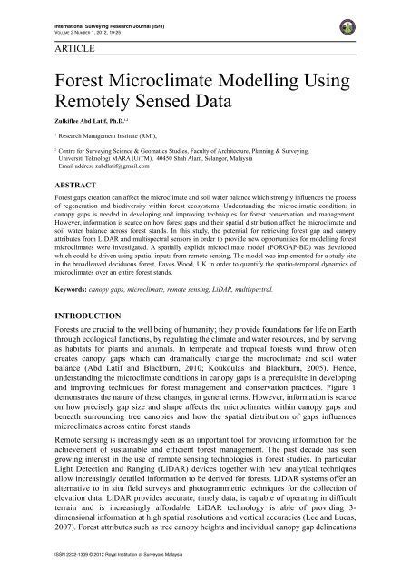 Modelling forest microclimate and its consequences on understory … - raincitystudios.com
