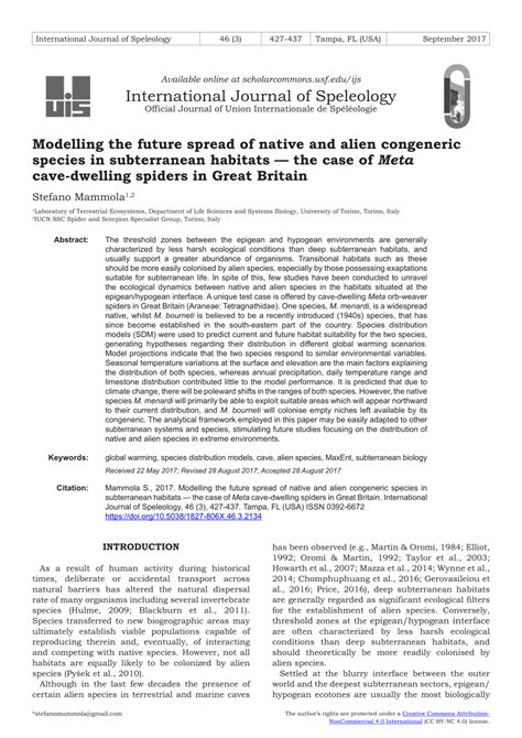 Modelling the future spread of native and alien congeneric species in ... - muktibox.com