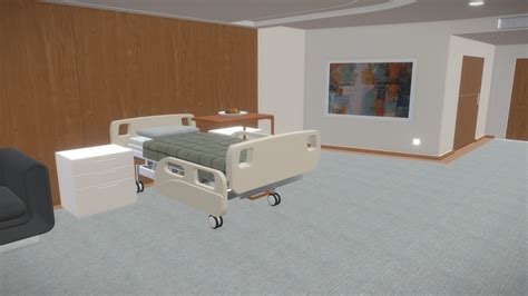 Modern 3D Hospital Room Asset Pack - Sketchfab - muktibox.com