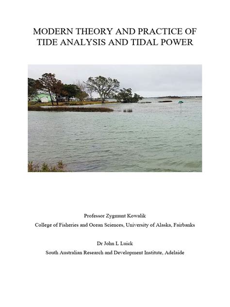 MODERN THEORY AND PRACTICE OF TIDE ANALYSIS AND TIDAL POWER - wintechmobiles.com