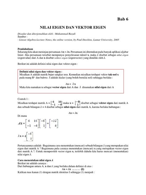 Modul Ajar: Nilai dan Vektor Eigen | PDF - Scribd - wintechmobiles.com