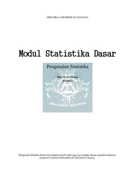 MODUL STATISTIKA DASAR - Binawan - wintechmobiles.com