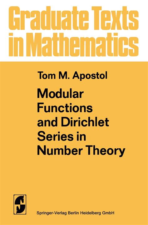 Modular Functions And Dirichlet Series In Number Theory - wintechmobiles.com