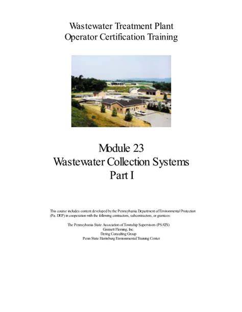 Module 23 Wastewater Collection Systems Part I - raincitystudios.com