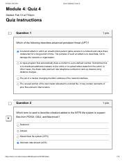 MODULE4 - Module 4 Quiz - Question 1 1 / 1 pts - Course Hero