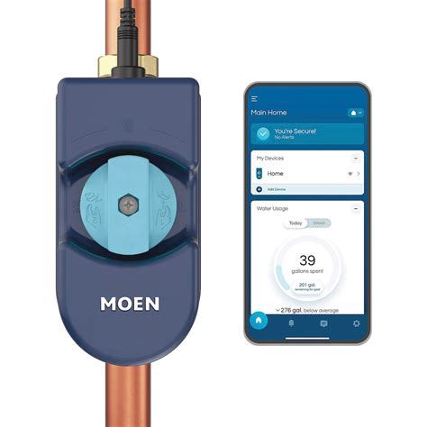 MOEN Flo 1Inch Smart Water Leak Detector/Sensor and Automatic Shutoff