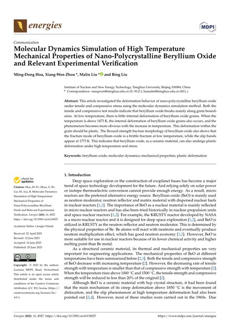 Molecular dynamics simulation of stress and temperature effects on ... - muktibox.com