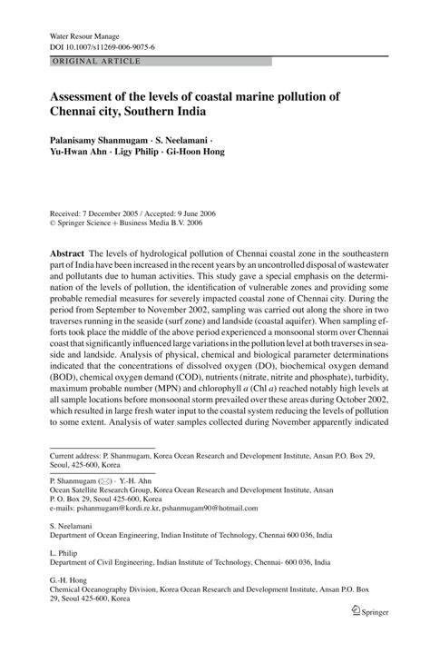 Monitoring and Assessment of Coastal and Marine Pollution - raincitystudios.com