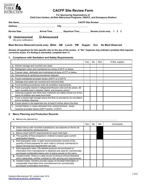 Monitoring Review Form for Sites - coolestguyplanet.net