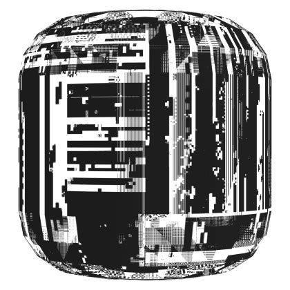 Monochrome Glitch Effect Head [Animated] - Roblox - muktibox.com