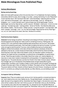 Monologues from Plays | StageAgent - muktibox.com