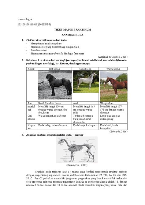 Morfologi dan Sejarah Kuda | PDF - Scribd - muktibox.com