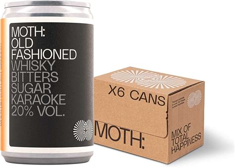 MOTH: Old Fashioned Cocktails Ready Mixed Cans, 12 x 100ml