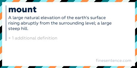 MOUNT Definition & Meaning