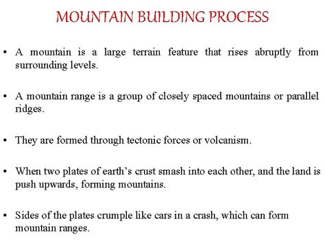 Mountain Building Process - Academistan - wintechmobiles.com