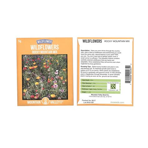 Mountain Wildflower Mix - High Elevation Wildflower … - raincitystudios.com