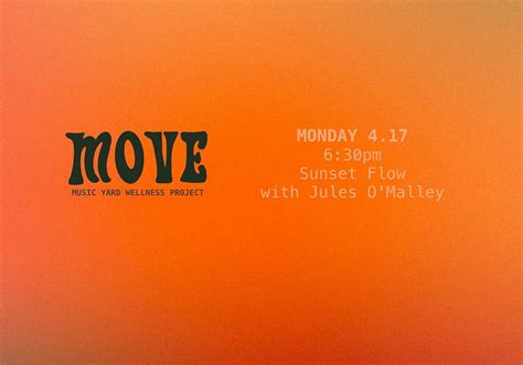 MOVE - Sunset Flow w/ Jules O