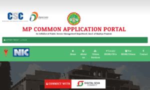 MP COMMON APPLICATION PORTAL - mpedistrict-csc.in