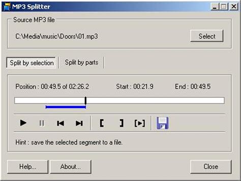 MP3 Splitter & Joiner Pro indir Windows Ses dosyası kesme programı. 