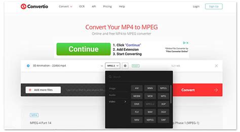 MP4 to MPEG Convert MP4 to MPEG Online for Free - Video Converter