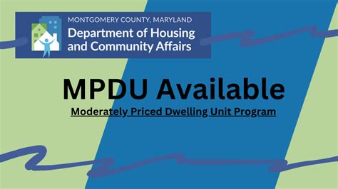 MPDUs Available at Summit Hall Reserve Montgomery …