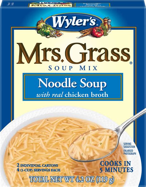 MRS GRASS MIX SOUP CHICKEN NOODLE, 4.2 OZ, 2 PACK