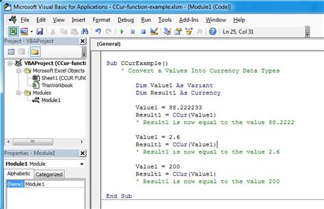 MS Excel: How to use the CCUR Function (VBA) - TechOnTheNet