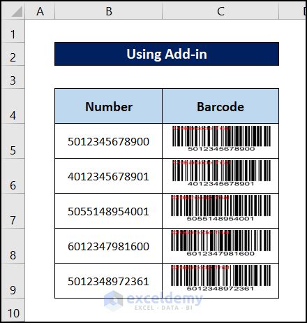 MS Excel - jak wygenerować EAN 13 - Quorum