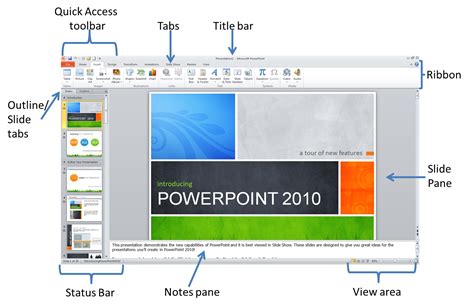 MS PowerPoint Introduction: Ms PowerPoint Interface