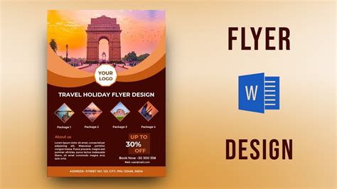MS Word Flyer Design Tutorial Printable Flyer Design in Microsoft