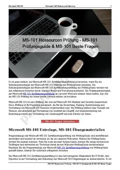 MS-101 Deutsch Prüfung