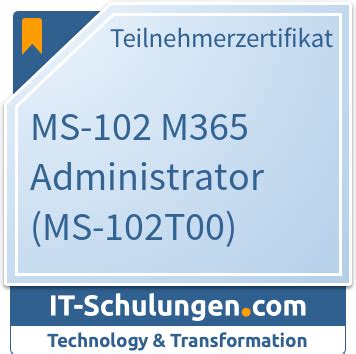 MS-102 Ausbildungsressourcen