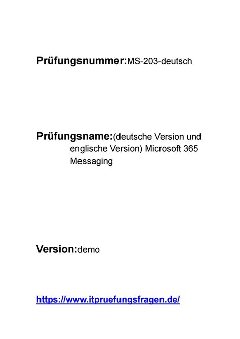 MS-203 Online Prüfungen