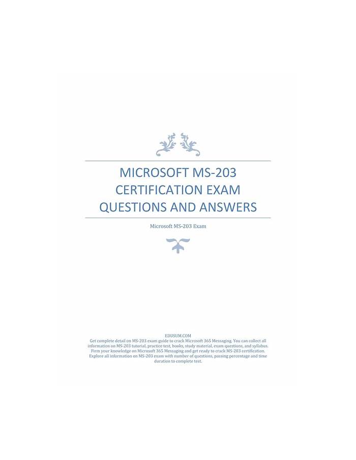 Reliable MS-203 Exam Answers