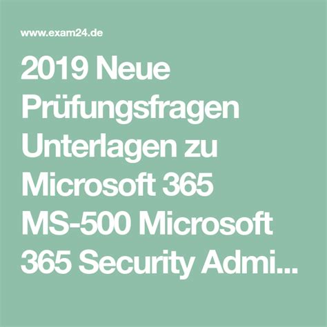 MS-500 Deutsche Prüfungsfragen