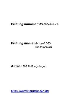 MS-900 Deutsche Prüfungsfragen