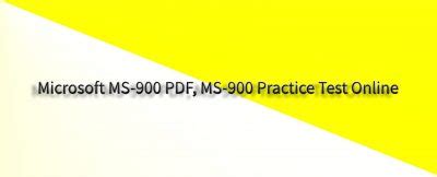 MS-900 PDF Testsoftware