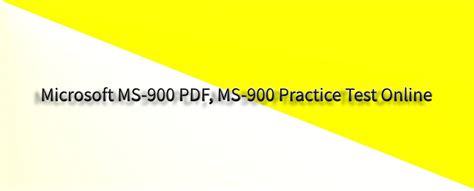 MS-900 PDF
