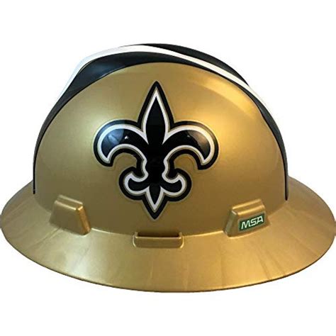 MSA NFL New Orleans Saints V-Gard Fas-trac Suspension Hard Hat …