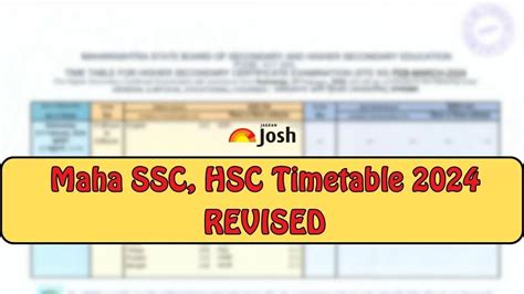 MSBSHSE Time Table 2023 Download Maha SSC amp HSC Exam Date Sheet